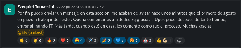 Testimonio de estudiante UPEX