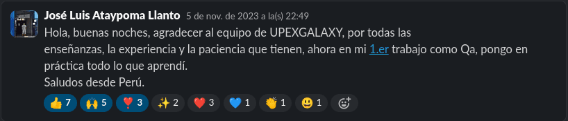 Testimonio de estudiante UPEX