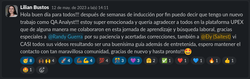 Testimonio de estudiante UPEX