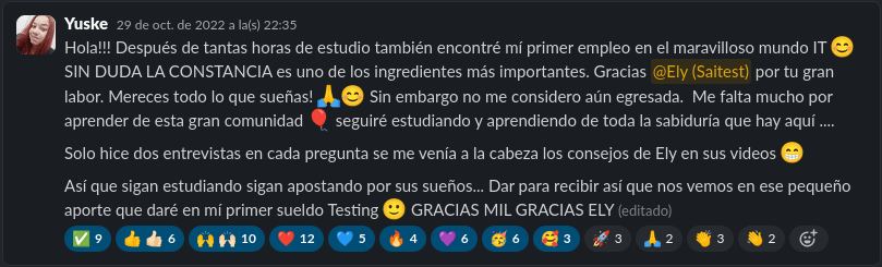 Testimonio de estudiante UPEX